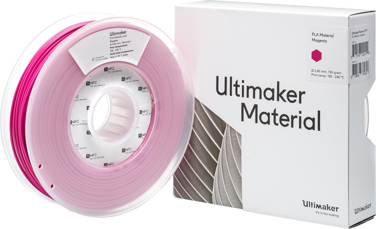 UltiMaker 1617 Filament PLA-plast 2.85 mm 750 g Magenta 1 stk
