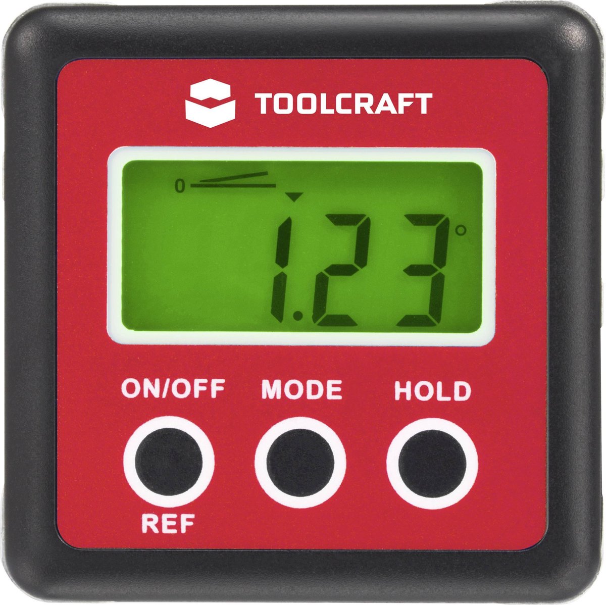 TOOLCRAFT TO-4988565 Digitale vaterpas med magnet 60 mm 360 ° 0.1