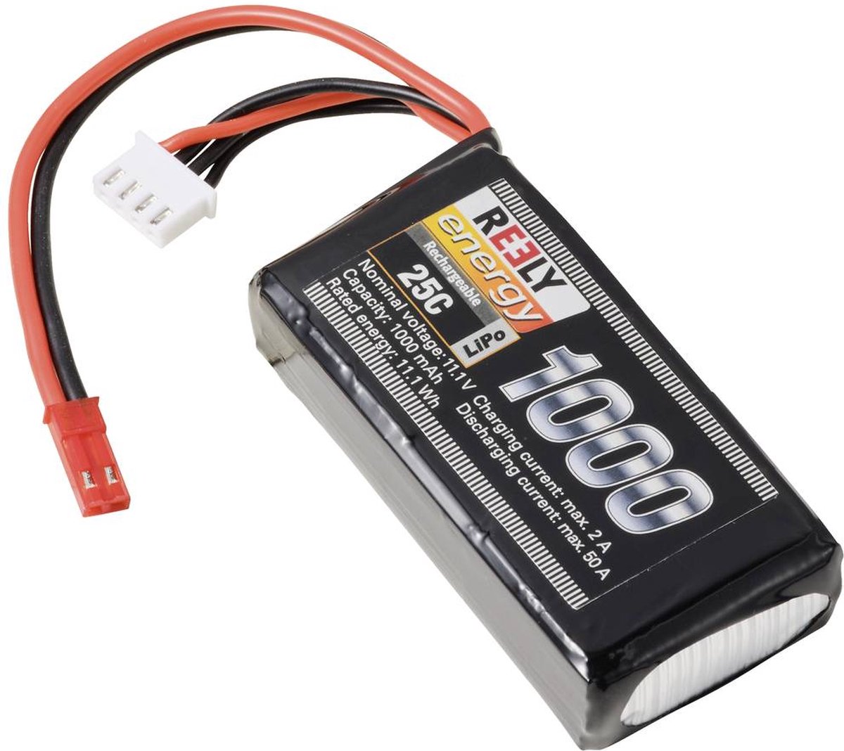 Reely Modelbyggeri-batteripakke (LiPo) 11.1 V 1000 mAh Celletal: 3 25 C Softcase BEC