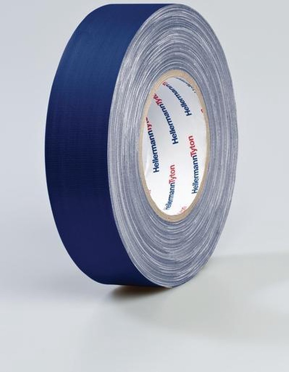 HellermannTyton HTAPE-TEX-BU-19x50 712-00500 Tekstiltape HelaTape Tex Blå (L x B) 50 m x 19 mm 1 stk