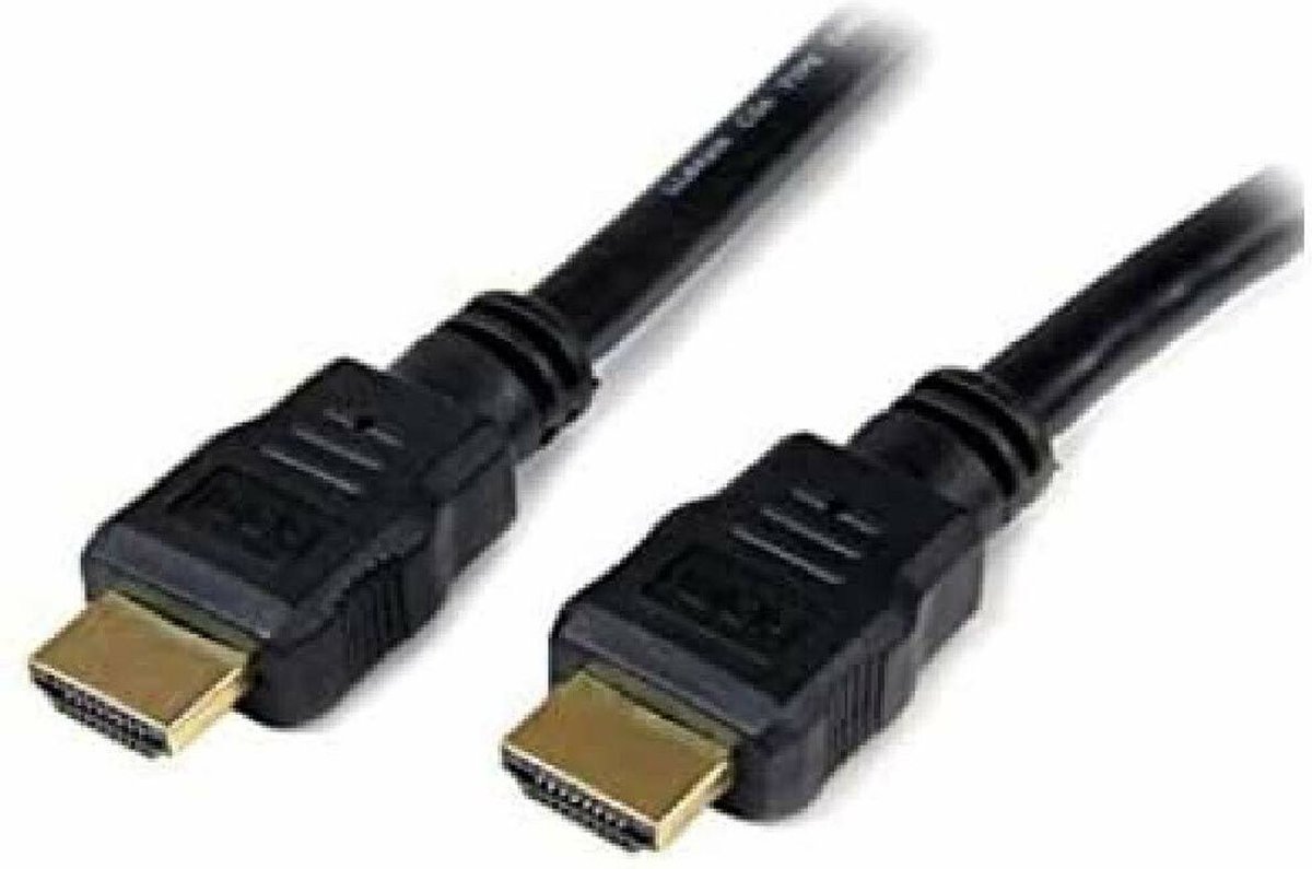 Equip HDMI Tilslutningskabel HDMI-A-stik 10.00 m Sort 119373 forgyldte stik HDMI-kabel