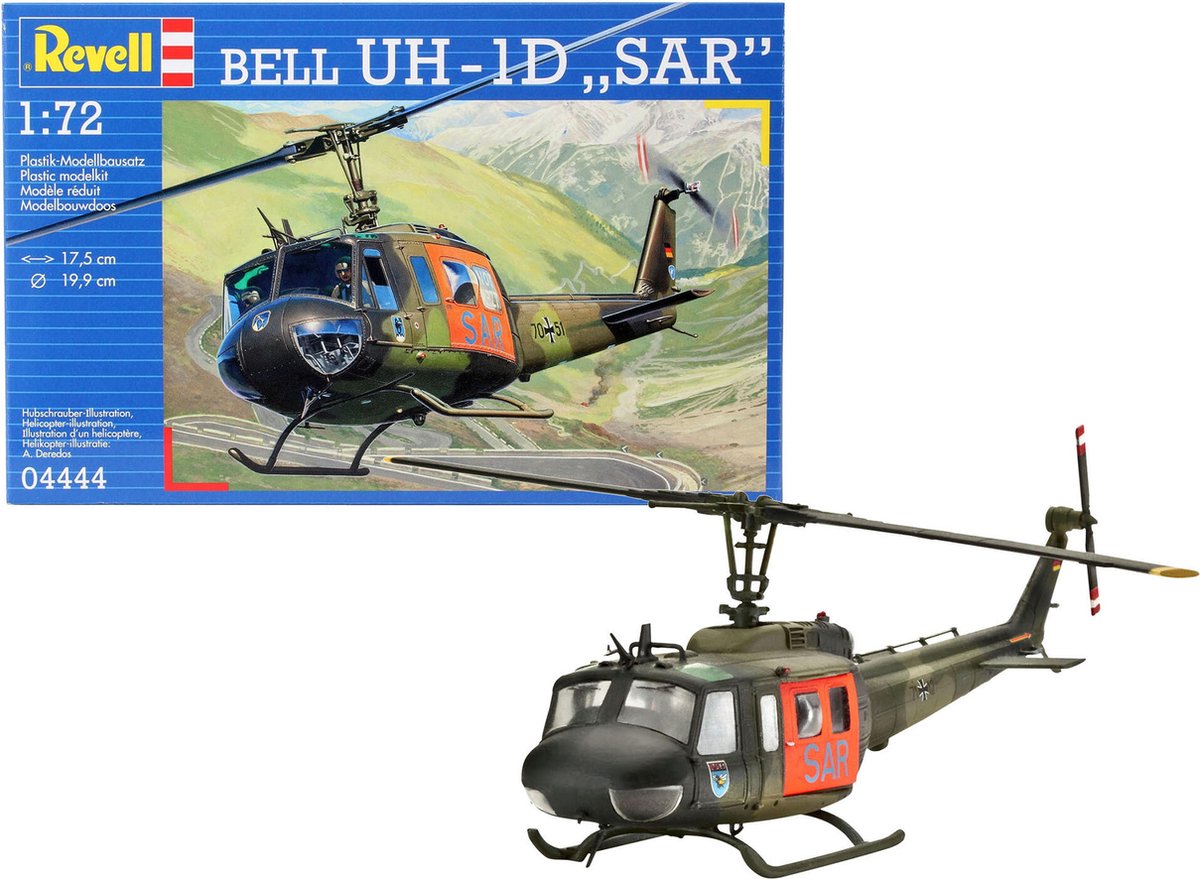 Revell 04444 Bell UH-1D SAR Helikopter byggesæt 1:72