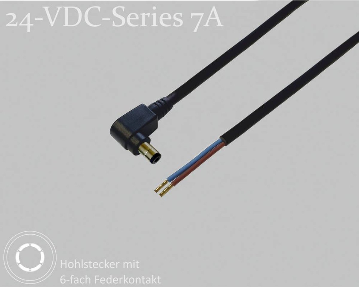 BKL Electronic DC-stikforbindelse DC-hulstik - Kabelsko 2.5 mm 1.5 m 1 stk Single