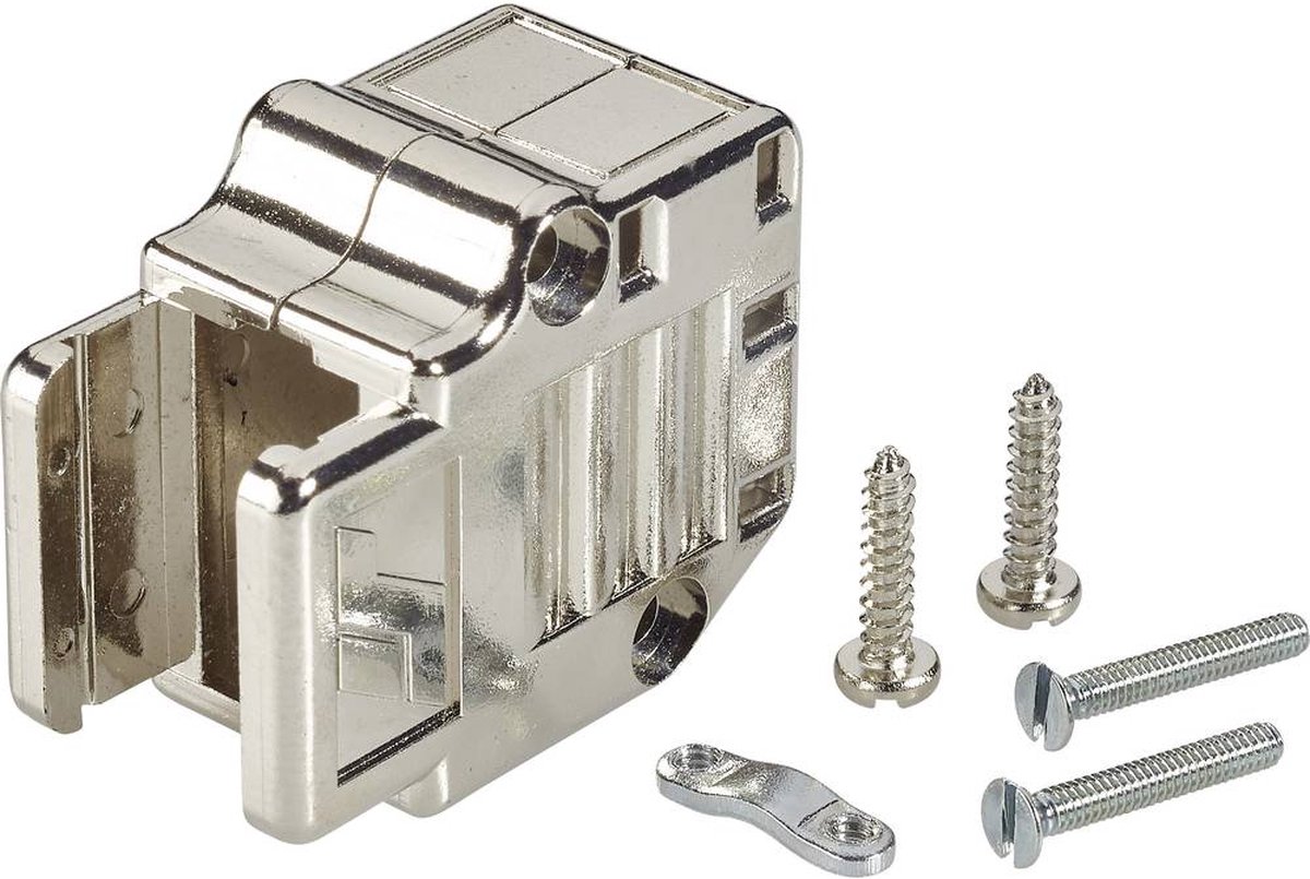 FCI D-SUB 863093C09MLF D-SUB-kabinet Poltal: 9 Plastic, metalliseret 90 ° Sølv 1 stk