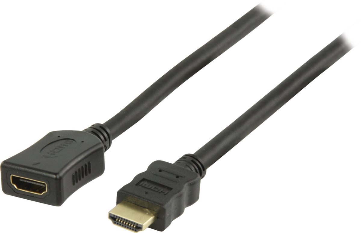 LogiLink HDMI Forlængerkabel HDMI-A-stik, HDMI-A-hunstik 3.00 m Sort CH0057 4K UHD HDMI-kabel