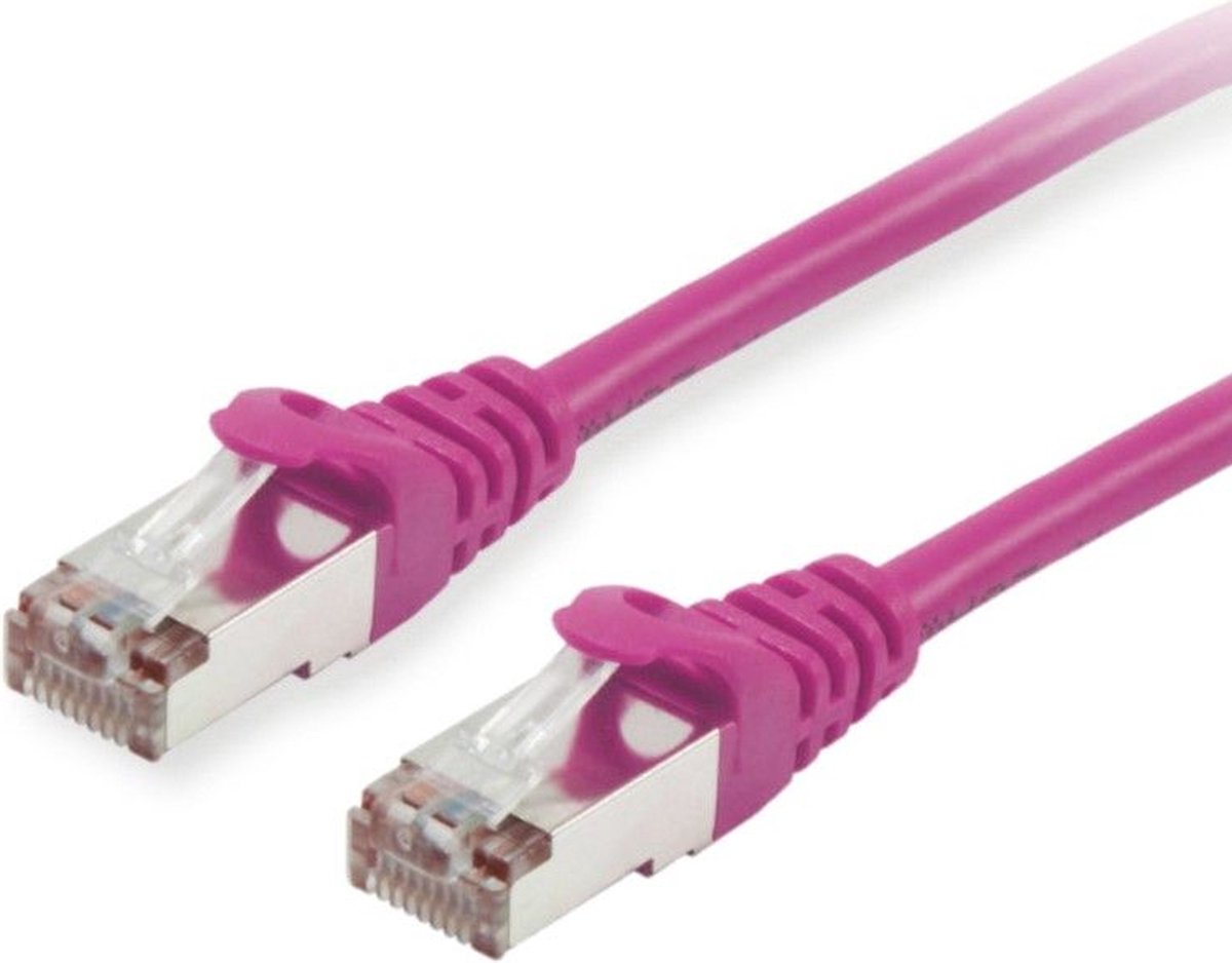 Equip 605554 RJ45 Netværkskabel, patchkabel CAT 6 S/FTP 5.00 m Violet forgyldte stik 1 stk
