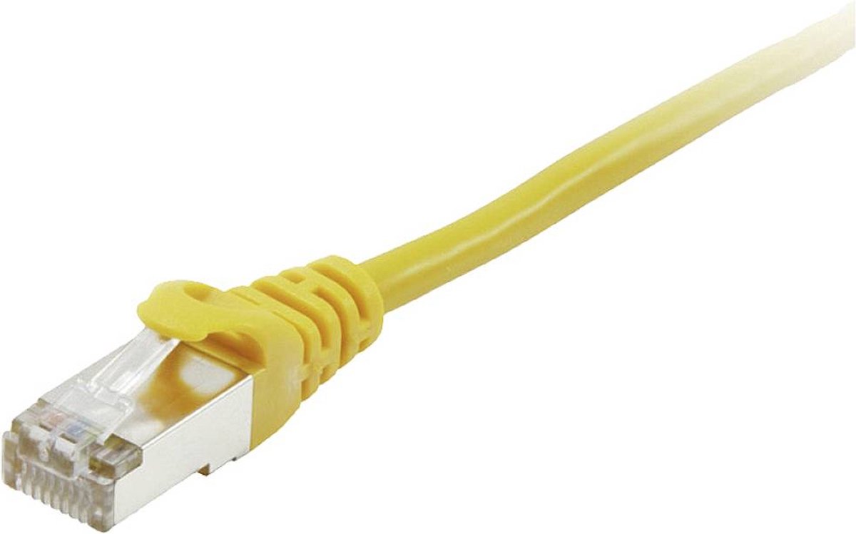 Equip 605564 RJ45 Netværkskabel, patchkabel CAT 6 S/FTP 5.00 m Gul forgyldte stik 1 stk