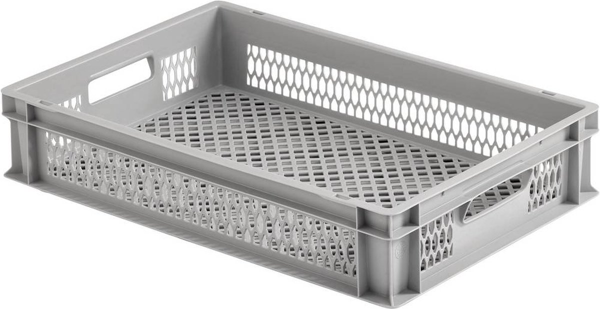 Alutec 75050 Plasticbokse Gitret (L x B x H) 600 x 600 x 120 mm Grå 1 stk