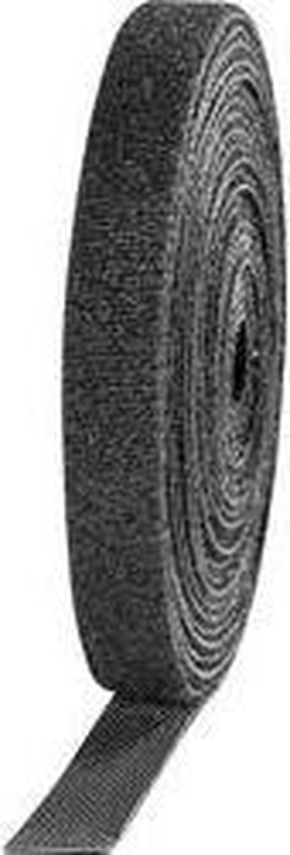 TOOLCRAFT KL10X3000C Burrebånd til samling Burrebånd statisk loop del (L x B) 3000 mm x 10 mm Sort 4 stk
