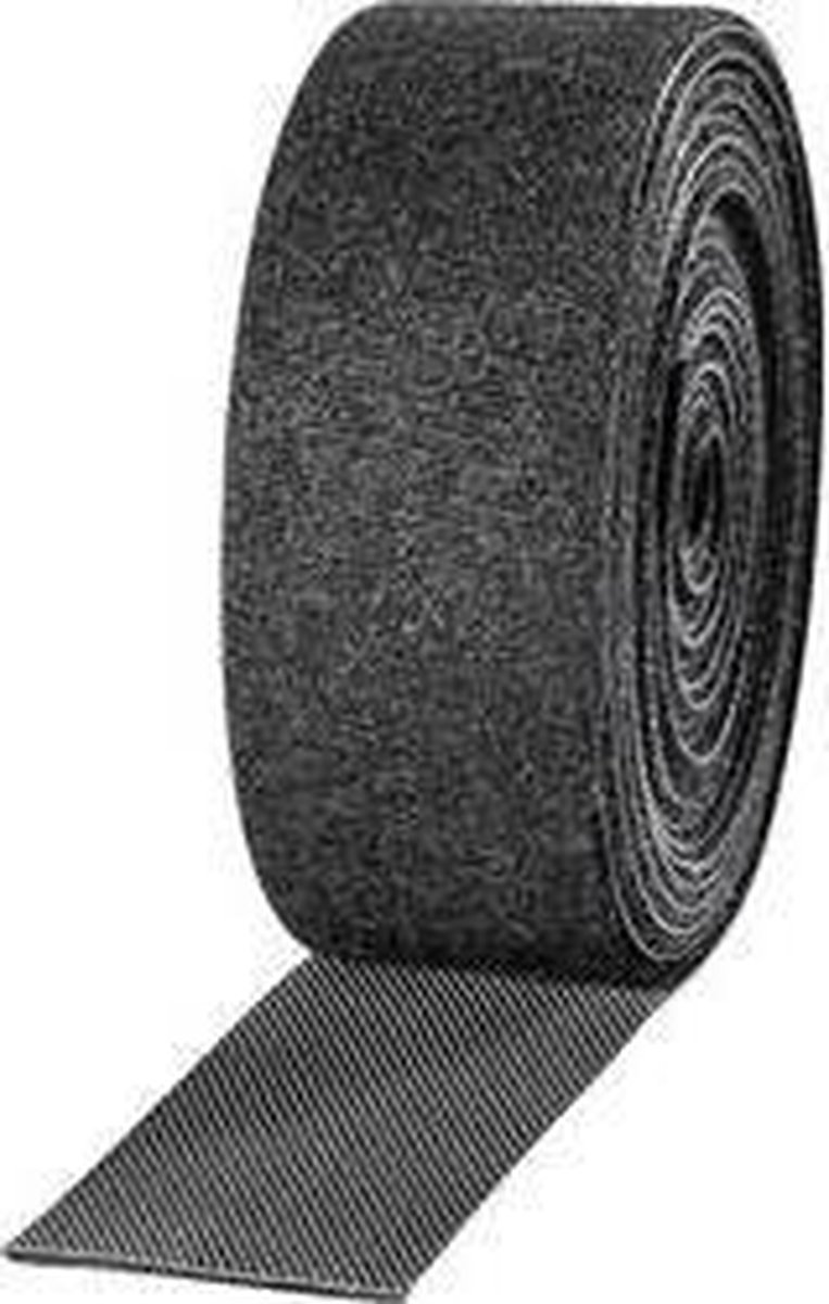 TOOLCRAFT KL25X2500C Burrebånd til samling Burrebånd statisk loop del (L x B) 2500 mm x 25 mm Sort 2 stk