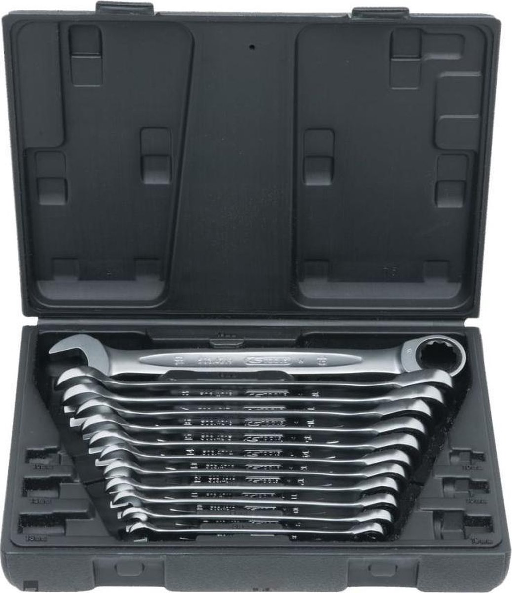 KS Tools 503.4265 Gaffelnøgle-sæt 12 dele Nøglebredde (metrisk) (kun til del) 19 mm