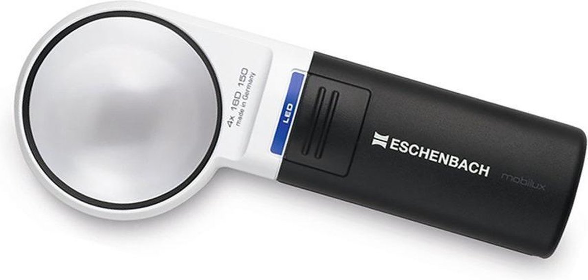 Eschenbach 151141 Håndlup med LED-belysning Forstørrelsesfaktor: 4 x Linsestørrelse: (Ø) 60 mm