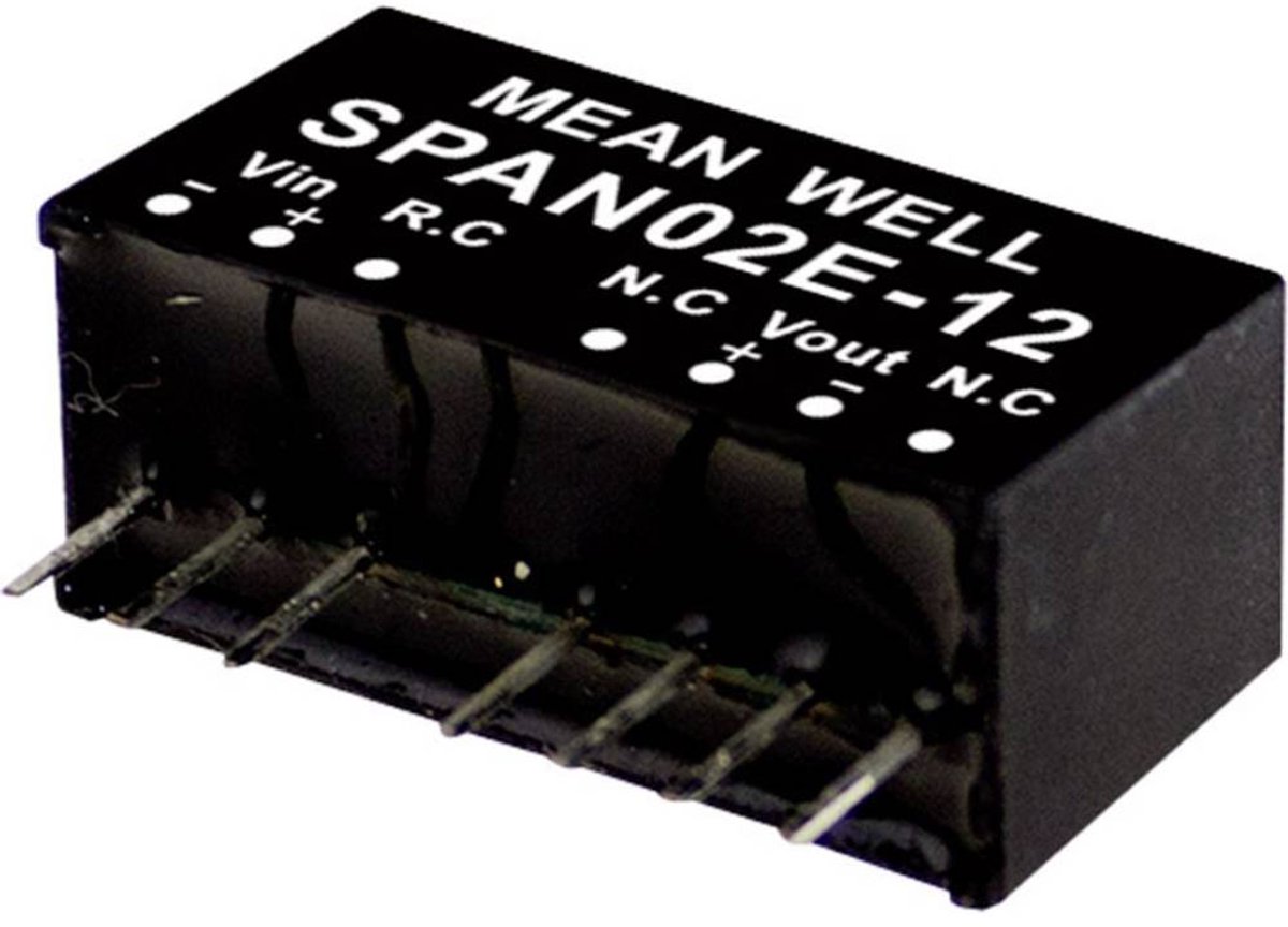 MEAN WELL SPAN02B-15 DC/DC-konverteringsmodul 134 mA 2 W Antal udgange: 1 x Indhold 1 stk