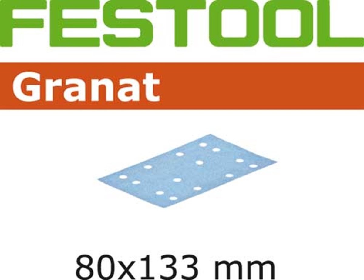 Festool 80x133 P80 GR/10 497128 Svingslibepapir Kornstørrelse 80 (L x B) 80 mm x 133 mm 10 stk