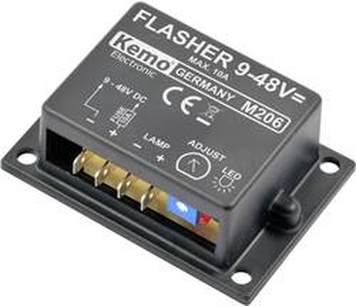 Kemo M206 Blinklys byggesæt Variant: Færdig enhed 9 V/DC, 48 V/DC