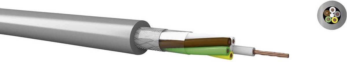 Kabeltronik LiYCY Styreledning 6 x 0.25 mm² Grå 20602500-1 Metervare