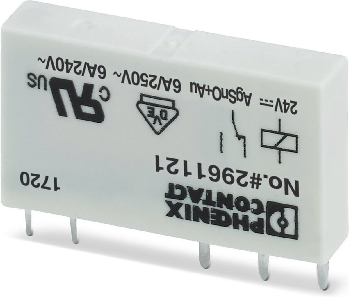 Phoenix Contact REL-MR- 24DC/21AU Printrelæ 24 V/DC 6 A 1 x skiftekontakt 1 stk