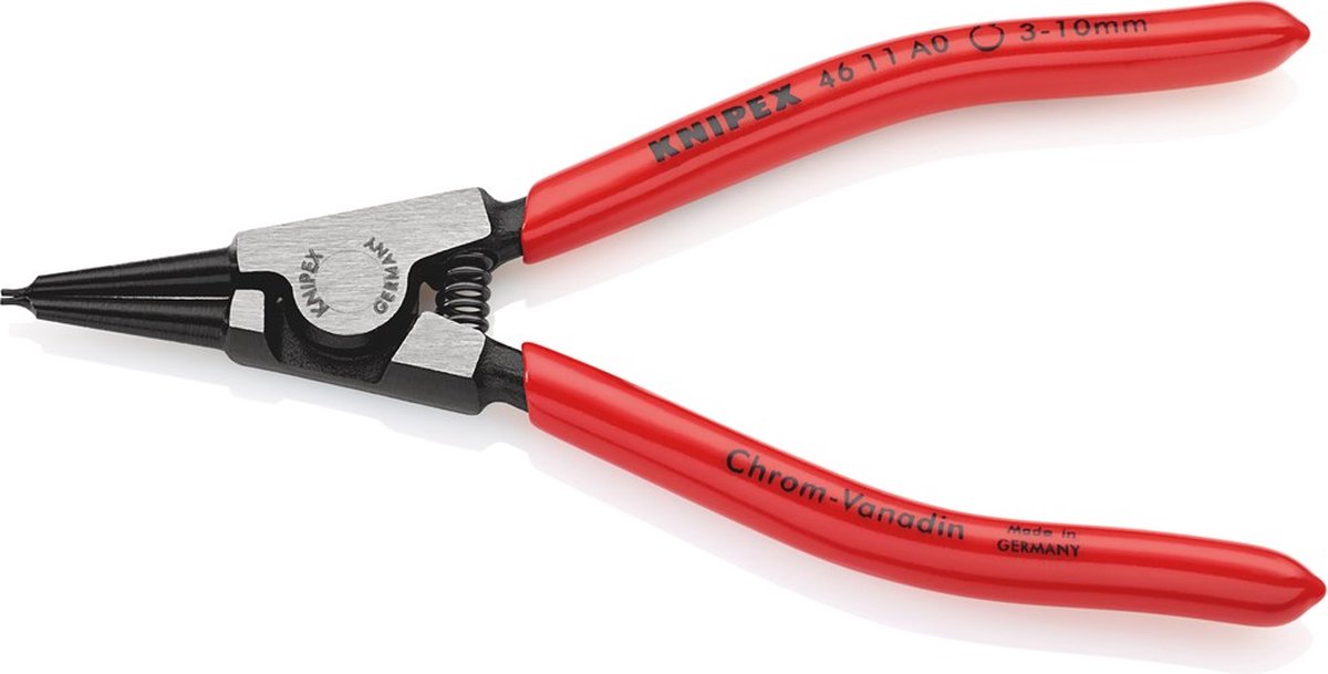 Knipex 46 11 A0 Seegeringtang Passer til Udvendige ringe 3-10 mm Spids form lige