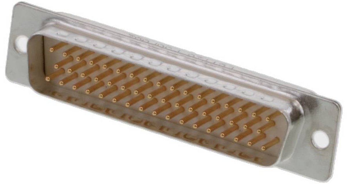 Molex 1731090082 FCT Standard-Density D-Sub Connector, Male, Straight, Solder Cup, Gold Plating, 200 Mating Cycles, 50 Circuits