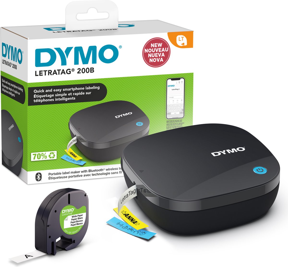 DYMO LetraTag LT 200B Labelprinter 12 mm
