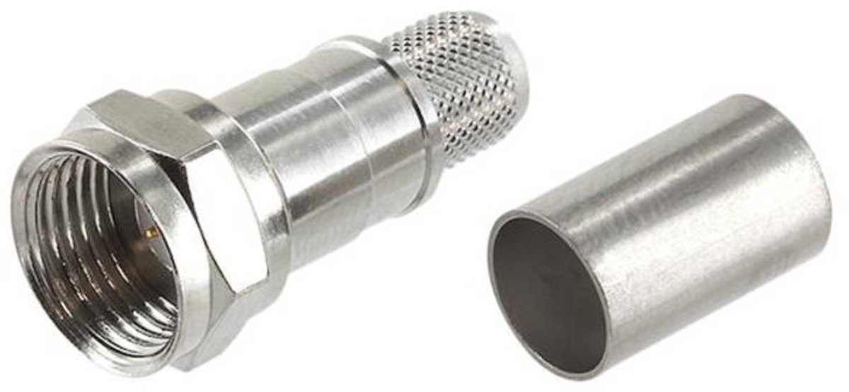 Telegärtner 100025625 100025625 F-stik Stik, lige 75 Ω 1 stk