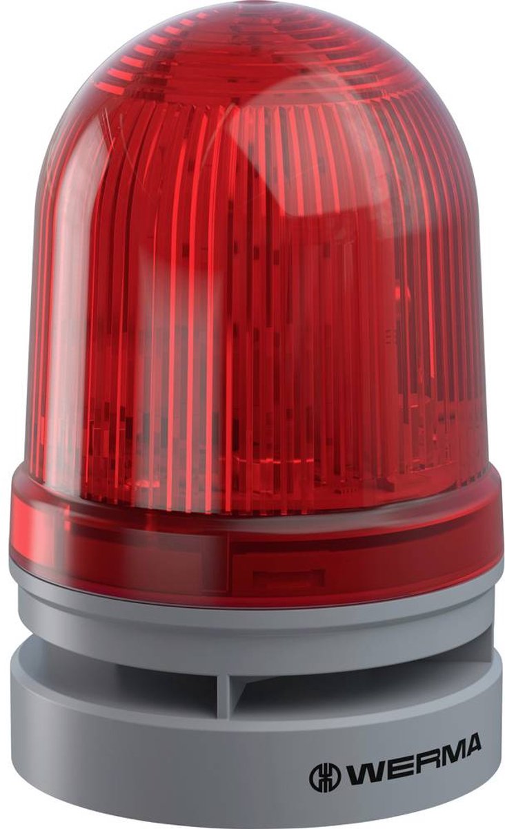 Werma Signaltechnik Signalpære Midi TwinFLASH Combi 115-230VAC RD 461.120.60 Rød Dobbeltblink 230 V/AC 110 dB