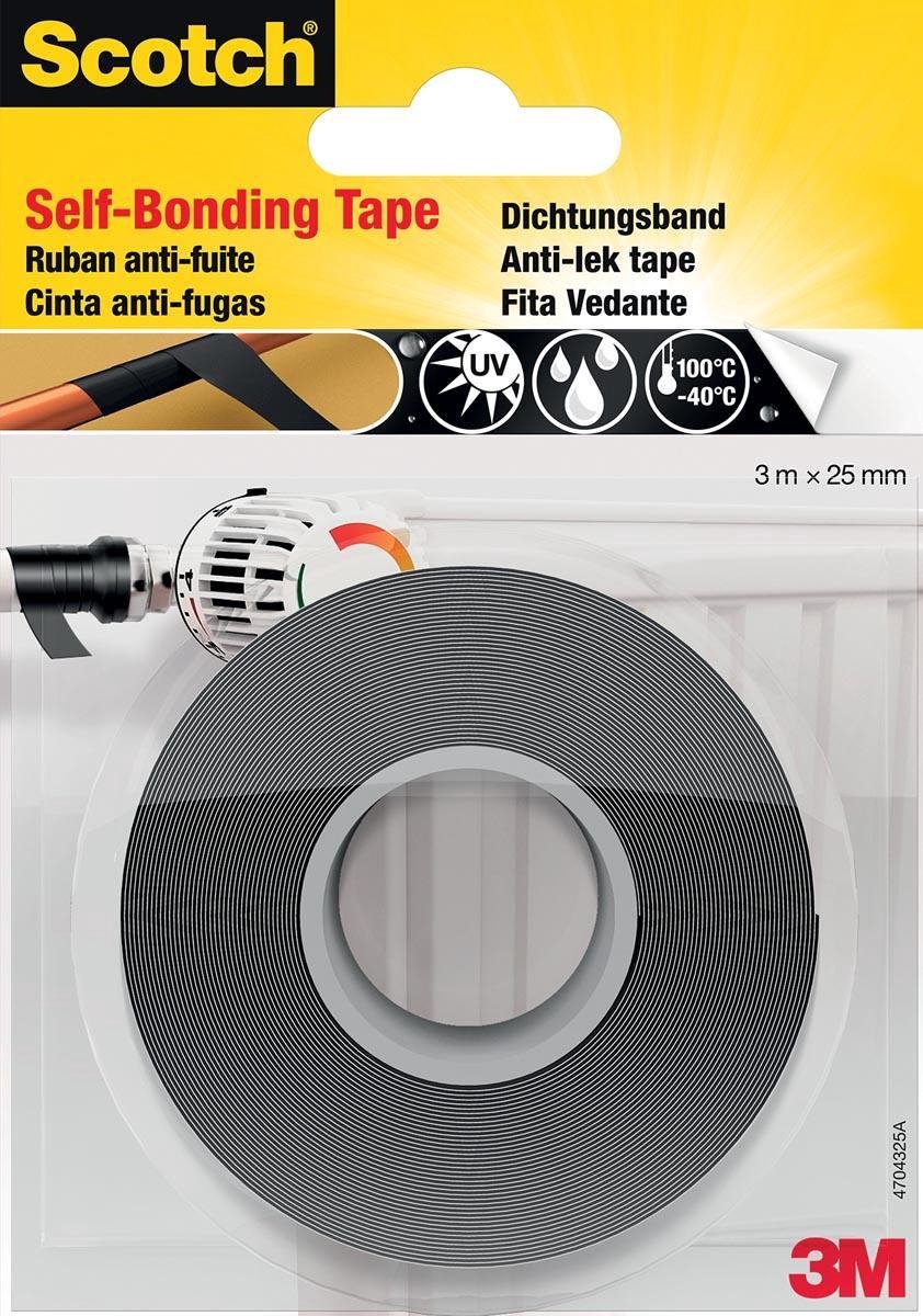 3M 4704 Reparaturbånd Sort (L x B) 3 m x 25 mm 1 stk