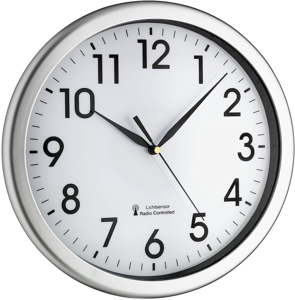 TFA Dostmann 60.3519.02 Radio Vægur 30.8 cm x 43 mm Sølv