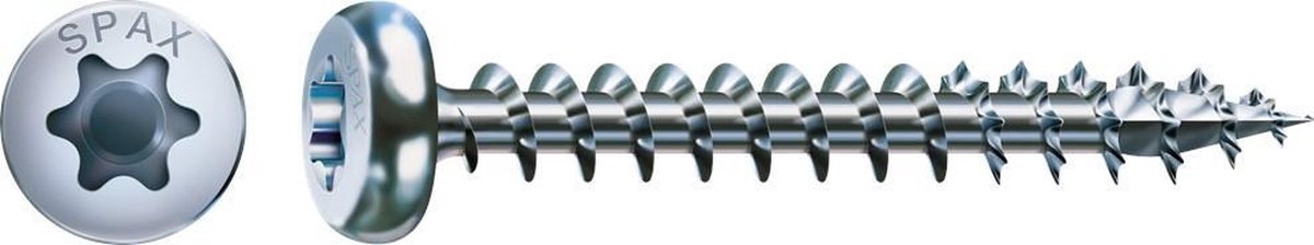 SPAX 0201010450403 Halvrunde skruer 4.5 mm 40 mm T-STAR Plus Stål 200 stk