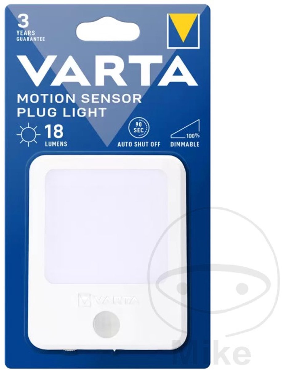 Varta Motion Sensor Plug Light 18624101401 Natbelysning med bevægelsessensor LED (RGB) Varmhvid Hvid