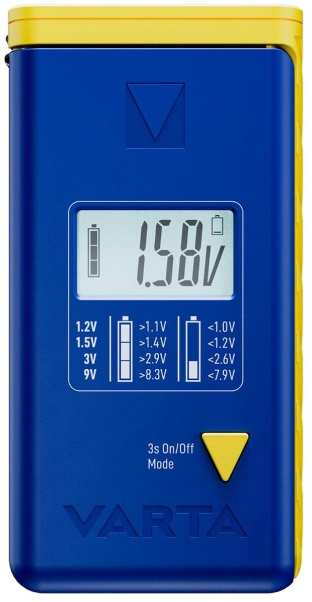 Varta Batteritester LCD Battery Test Måleområde (batteritester) 1,2 V, 1,5 V, 3 V, 9 V Batteri, Batteri 00893 101 111