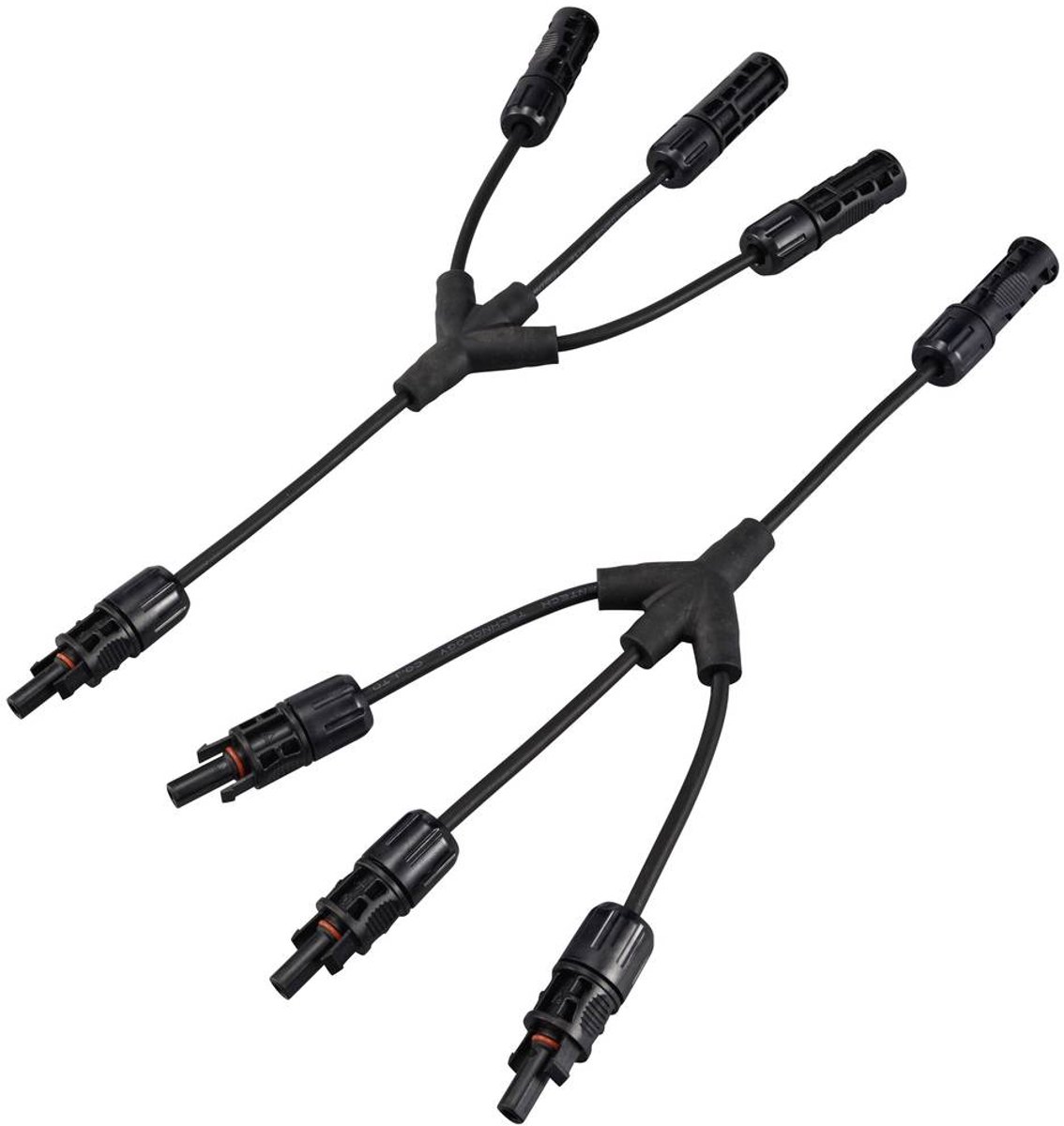 Sygonix SY-6407992 Tilslutning til solcelleanlæg Adapterkabel Sort 36 cm