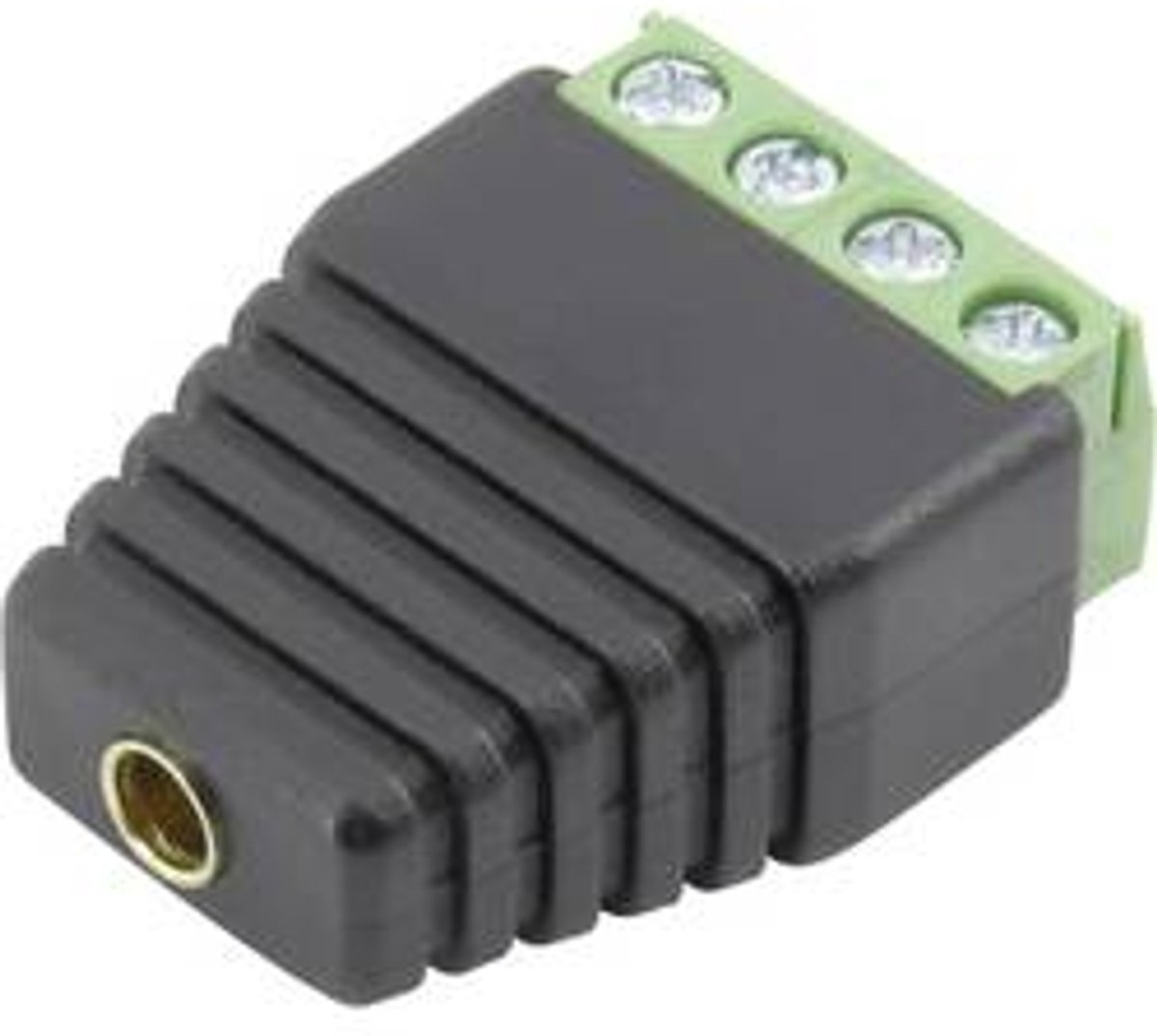 Conrad Components 93013c1126 Laboratorietilslutning Kobling, lige Stift-diameter: 4 mm Sort 1 stk