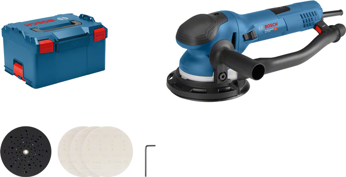 Bosch Professional GET 75-150 0601257101 Excentersliber inkl. tilbehør 750 W