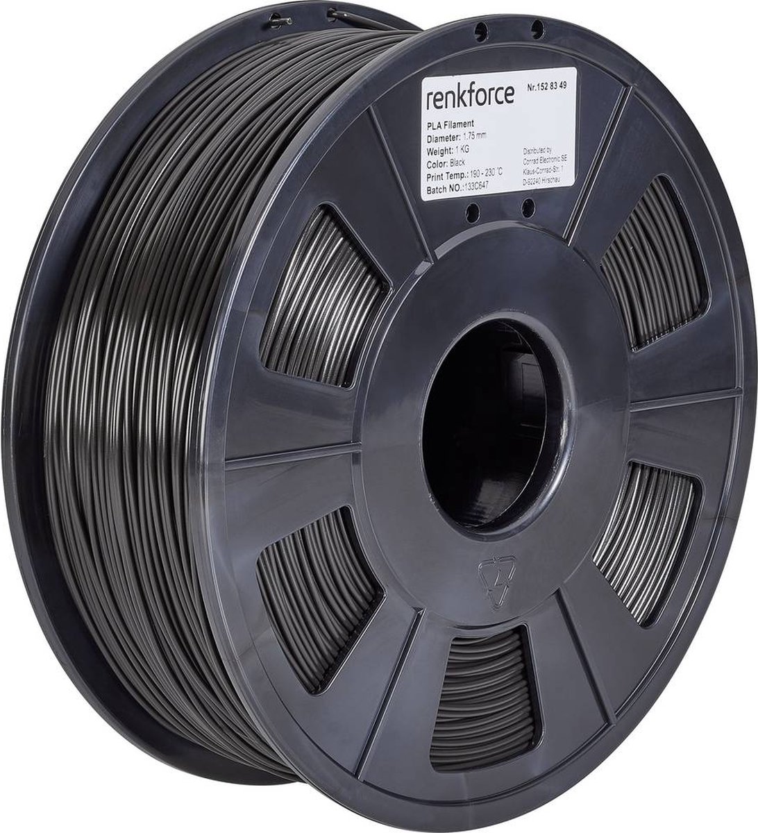 Renkforce RF-4511228 Filament PLA Pro 2.85 mm 1000 g Sort 1 stk