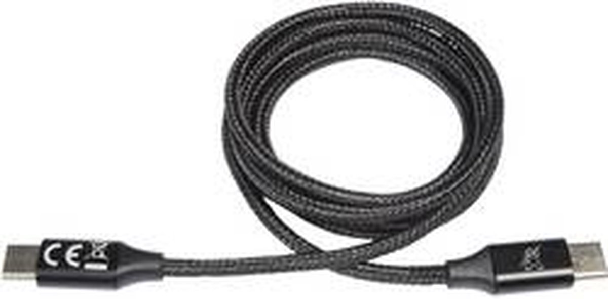 ProCar USB-opladerkabel USB 2.0 USB-C® stik 1.00 m Sort Fleksibel 52009000