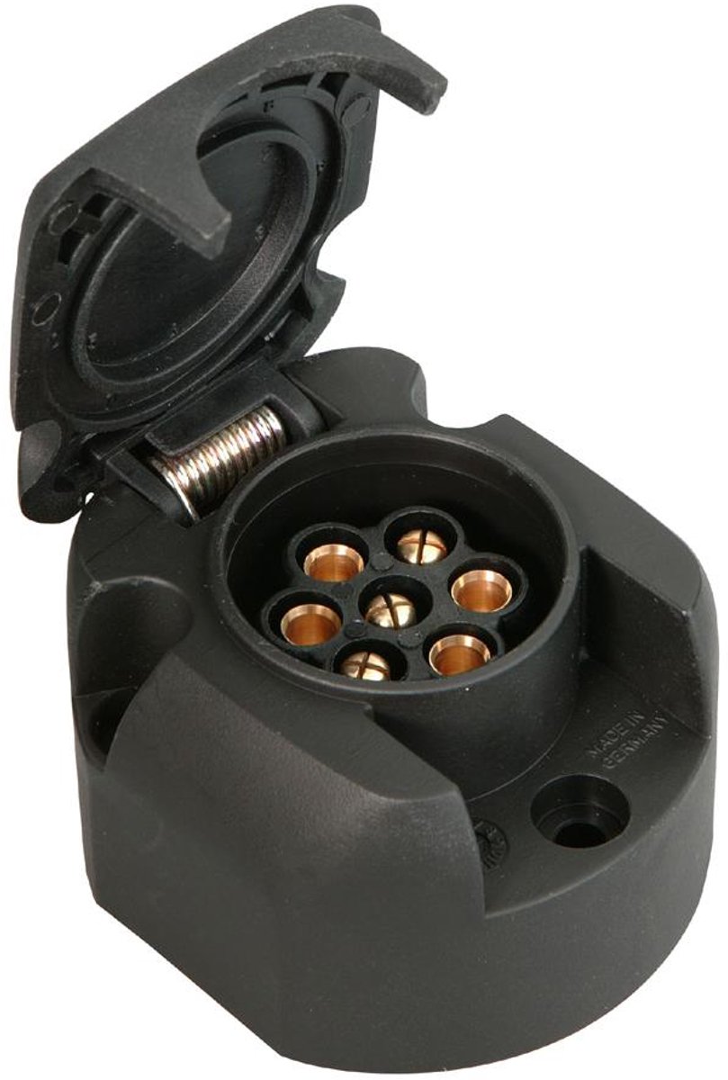 IWH 010207 Anhænger-stikdåse [7-polet stikdåse - 7-polet stik] Plastic