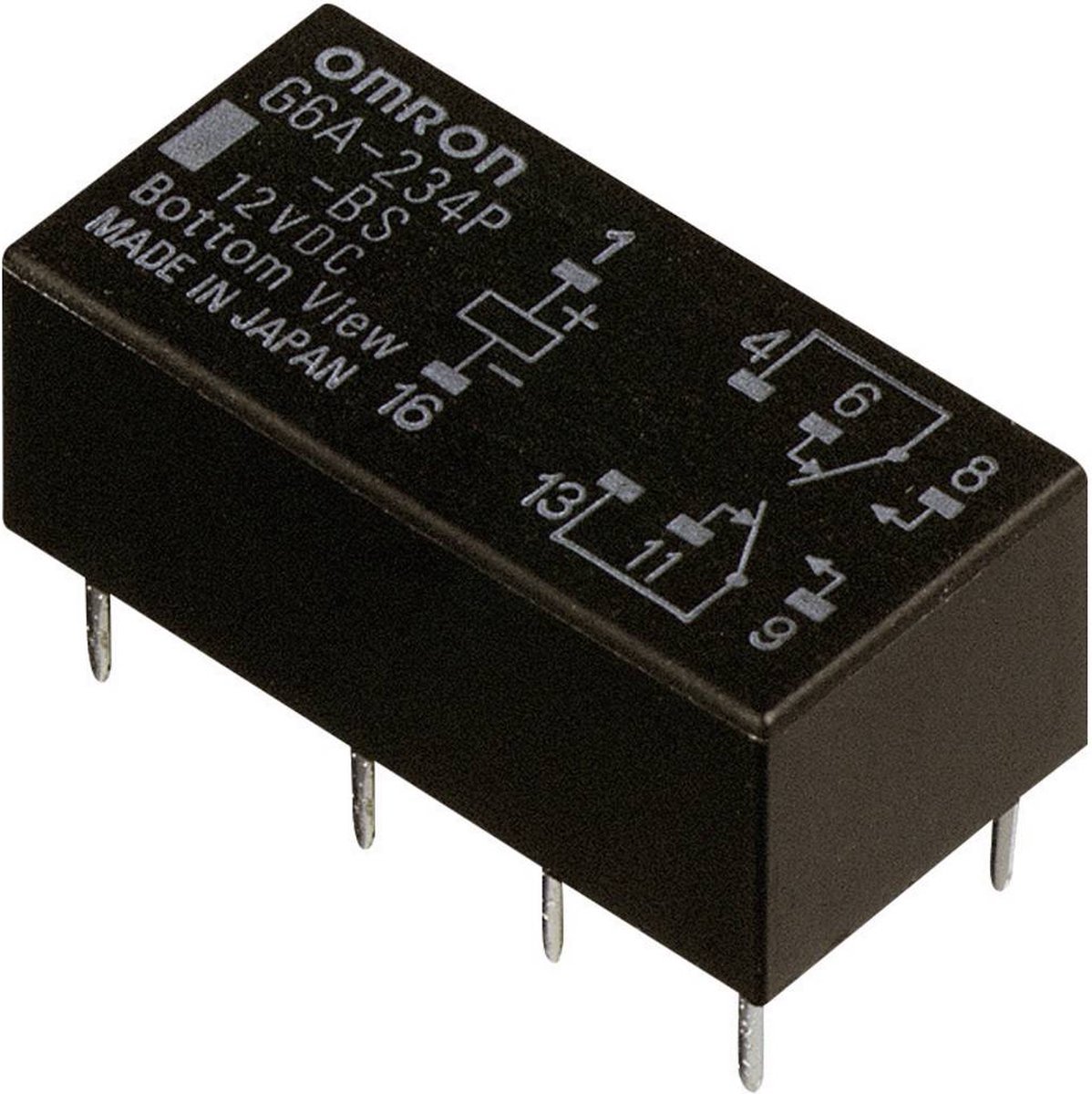 Aratas G6A-274P-ST-US 5 VDC Printrelæ 5 V/DC 2 A 2 x omskifter 1 stk