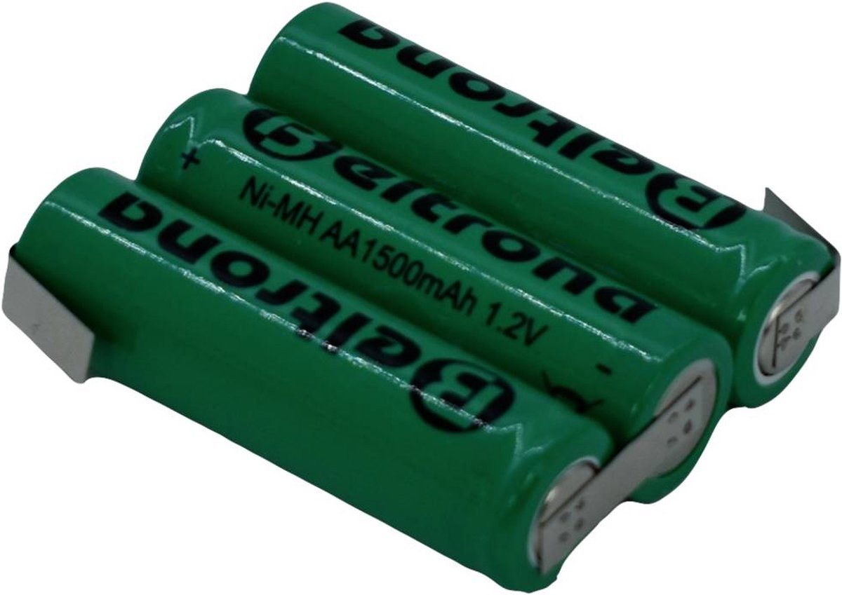 Beltrona 3AA1500 Batteripakke Celletal: 3 Batteristørrelse: R6 (AA) Z-loddefane NiMH 3.6 V 1500 mAh