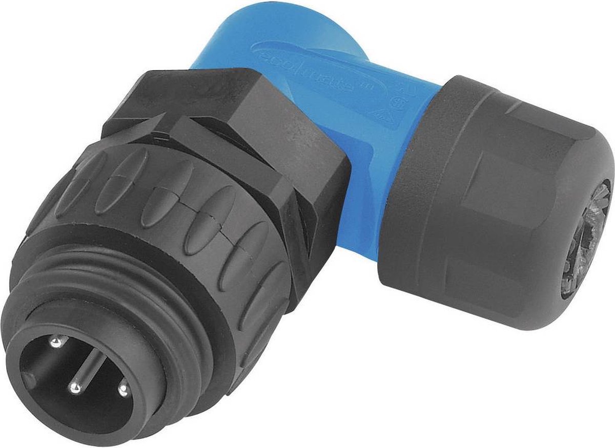 Amphenol C016 30K006 100 10 Rundstik Stik, vinklet Samlet poltal: 6 + PE Serie (rundstikforbindelse): C016 1 stk