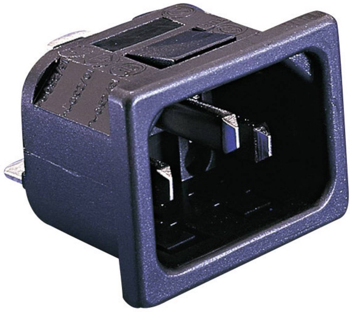 Bulgin PX0575/15/63 IEC-stik PX Stik, indbygning lodret Samlet poltal: 2 + PE 10 A Sort 1 stk