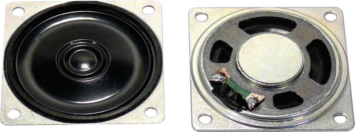 Visaton K 40 SQ - 8 Ohm 1.6 tommer 4 cm miniaturehøjttalere 0.5 W 8 Ω Plastmembran