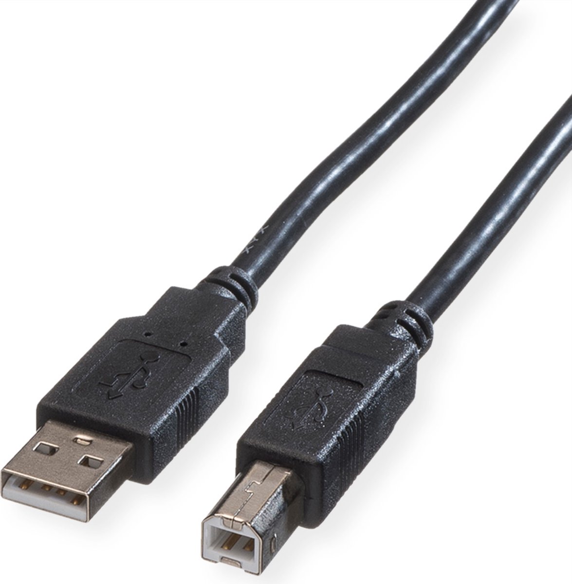 Roline USB-kabel USB 2.0 USB-A-hanstik, USB-B-hanstik 1.80 m Sort Afskærmet 11.02.8818