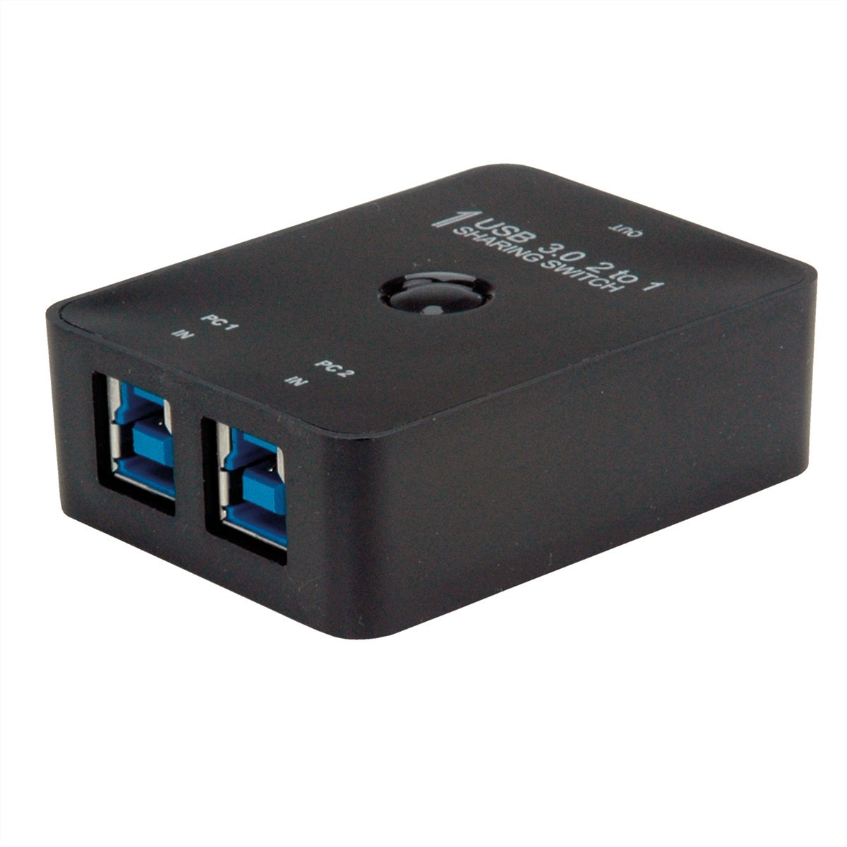 Value 3 porte USB 3.0-omskifter Sort