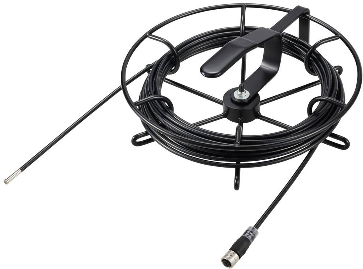 VOLTCRAFT 1000T 10m spool (LF) Endoskop-sonde Probe Ø 5.5 mm 10 m LED-belysning, Vandtæt