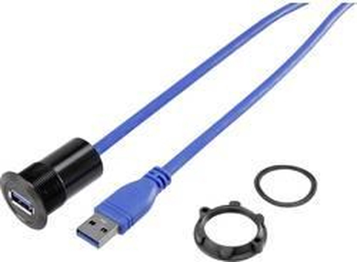 TRU COMPONENTS USB-21 En USB indbygget sokkel 3.0 Tilslutning, indbygning Indhold: 1 stk