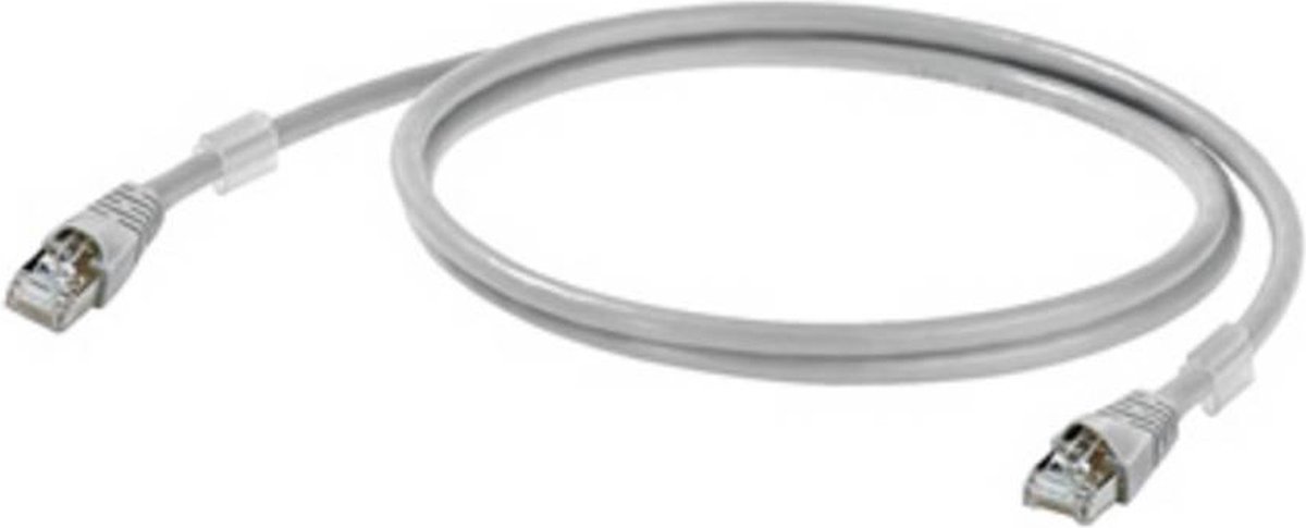 Weidmüller 1165940040 RJ45 Netværkskabel, patchkabel CAT 6A S/FTP 4.00 m Grå UL-certificeret 1 stk