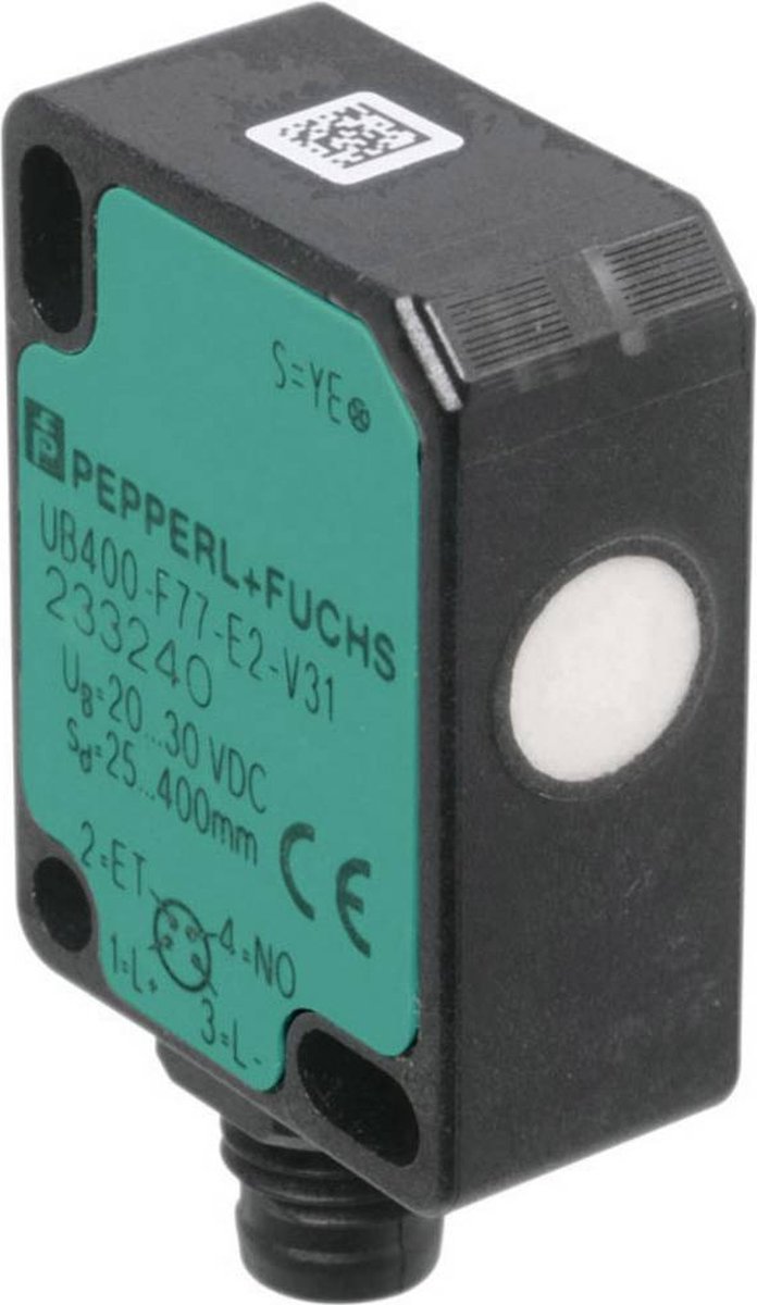 Pepperl+Fuchs Ultralyds-sensor PNP, lukker UB250-F77-E2-V31
