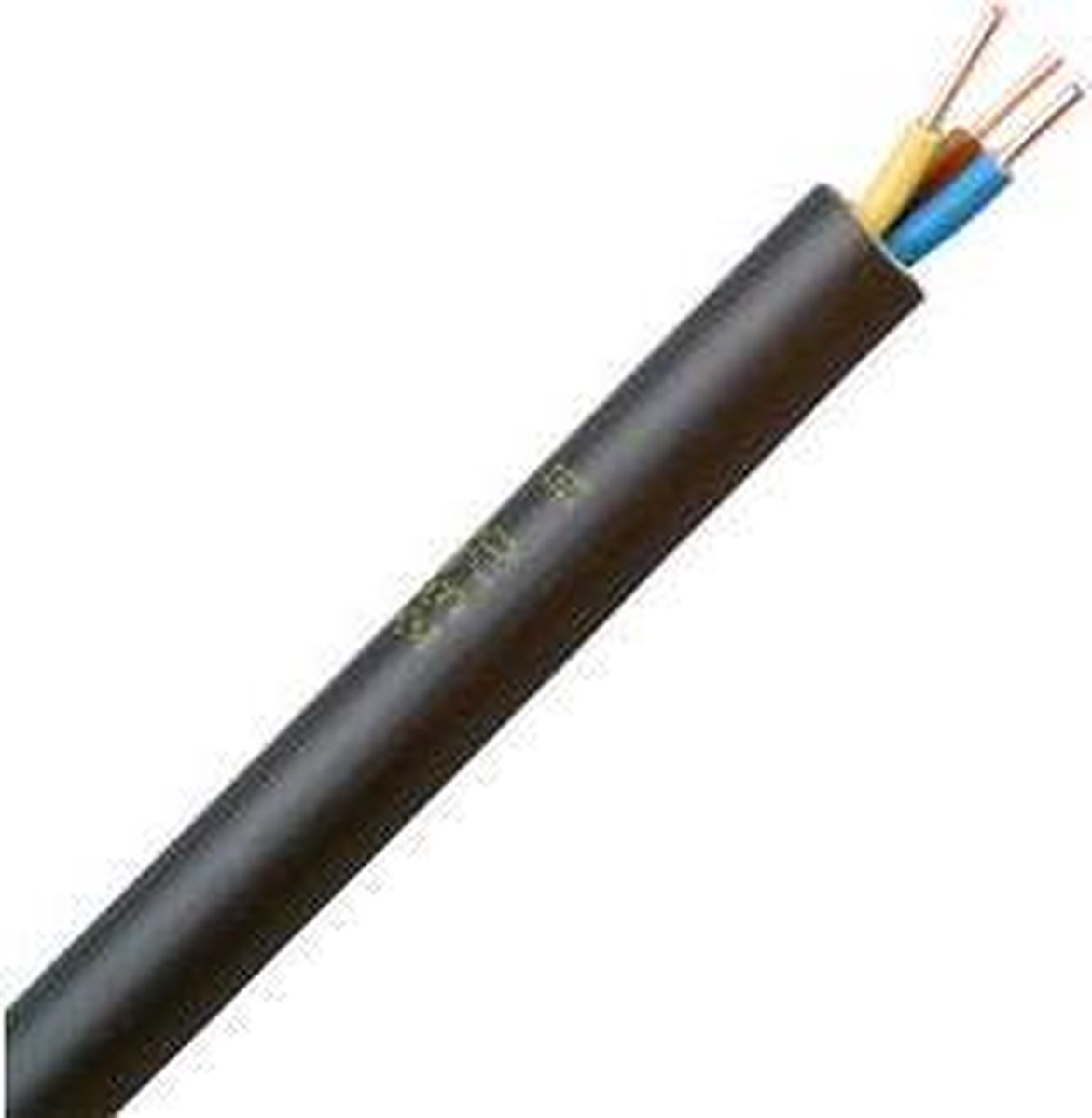 Kopp 153325009 Jordkabel NYY-J 3 G 1.5 mm² Sort 25 m