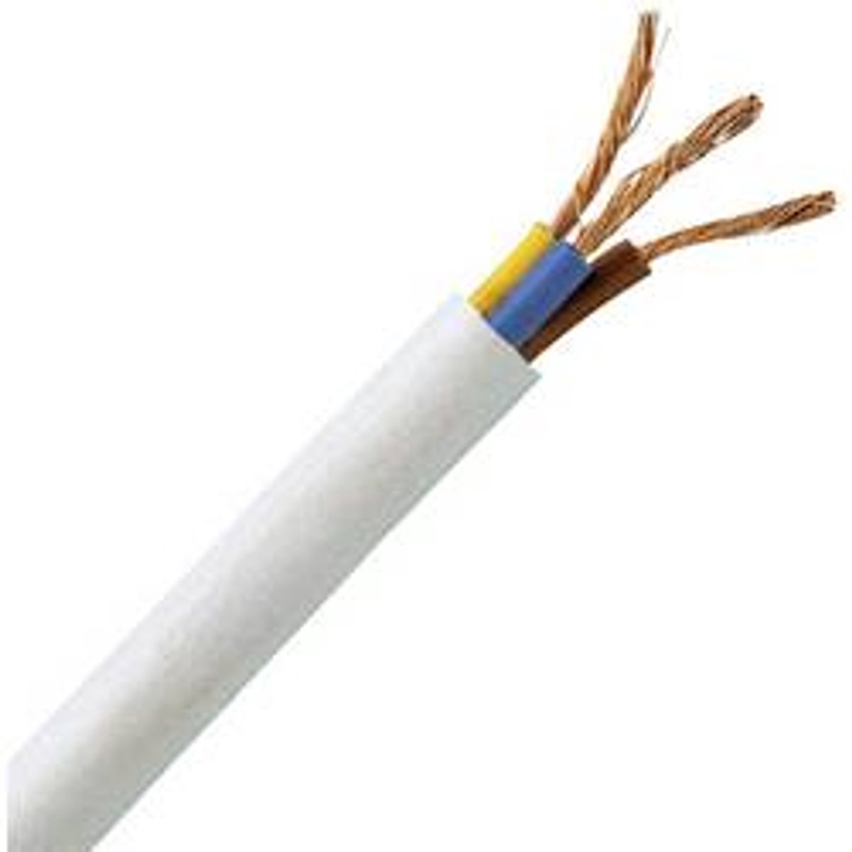 Kopp 151710849 Slangekabel H05VV5-F 3 x 1 mm² Hvid 10 m